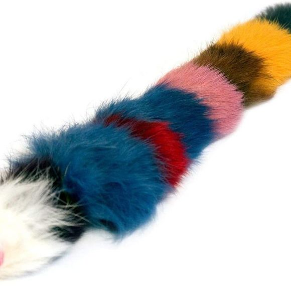 Iconic Pet Set of 2 Fur Weasel Toy with Squeaker for Pets, Best Pet Play Toy - Picture 8 of 8